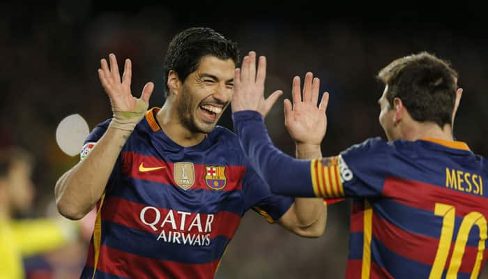 VIDEO: FC Barcelona&#039;s Lionel Messi, Luis Suarez combine to score &#039;penalty of the century&#039;