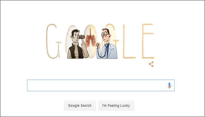 Google pays a “doodle” tribute to stethoscope inventor René Laennec on his 235th birth anniversary!