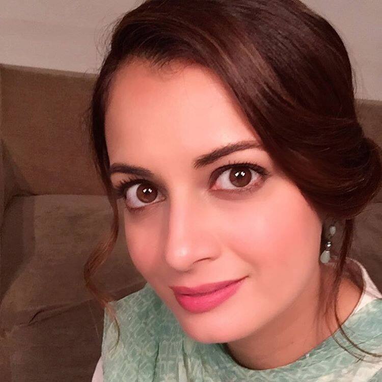 Dia Mirza :- The fresh look. For the girl in love. #Glow #Happiness #BehindThescenes #SalaamMumbai -instagram