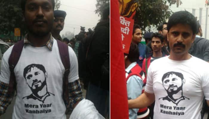 JNU row: &#039;Mera Yaar Kanhaiya&#039; slogan T-shirts being sold at students&#039; protest march