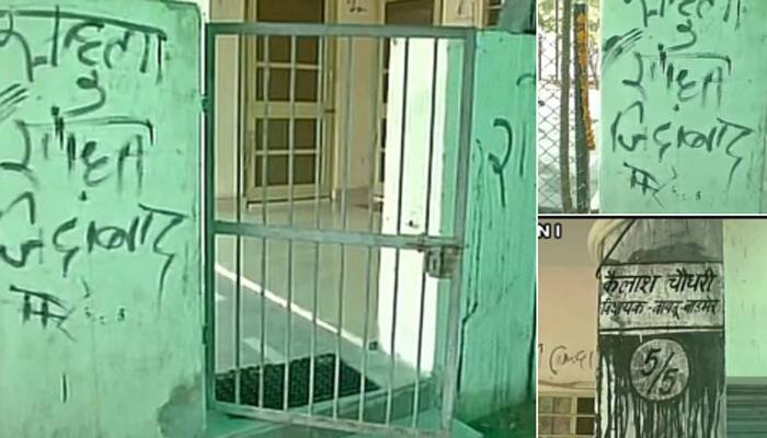 Congress workers vandalise Kailash Choudhary&#039;s residence over his anti-Rahul rant
