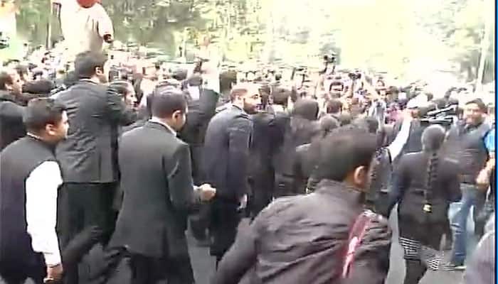 Delhi lawyers hold protest against anti-nationals