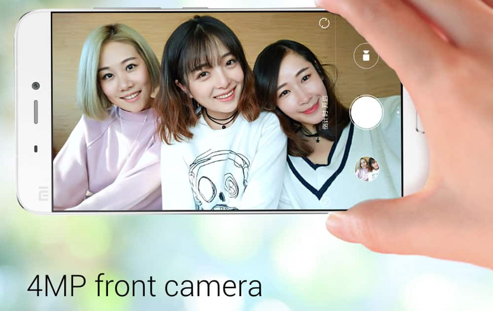 It comes with a 4MP front-facing camera for selfie lovers.