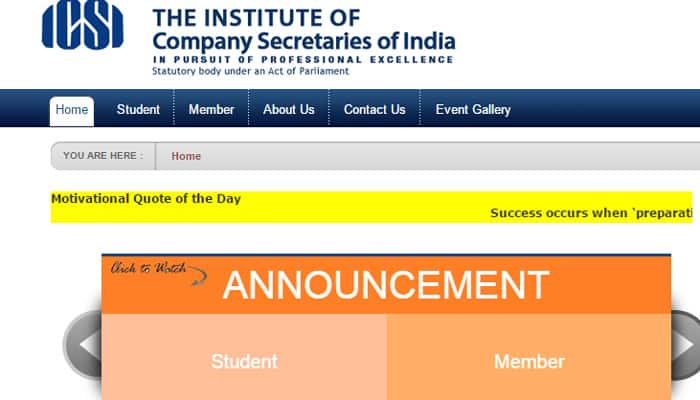 Check www.icsi.edu for ICSI CS Executive Result 2015