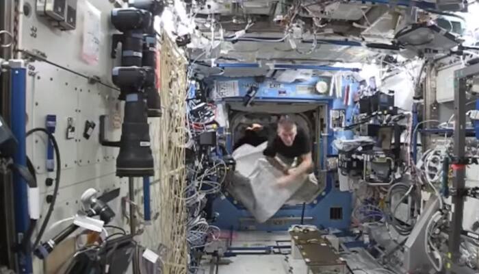 Watch: Tim Peake chased by a gorilla in space! Really?