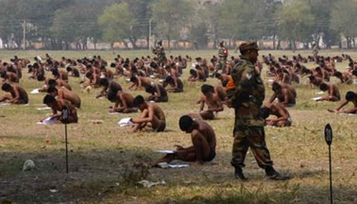 In Bihar, candidates were made to sit in underwear during Army recruitment exam!