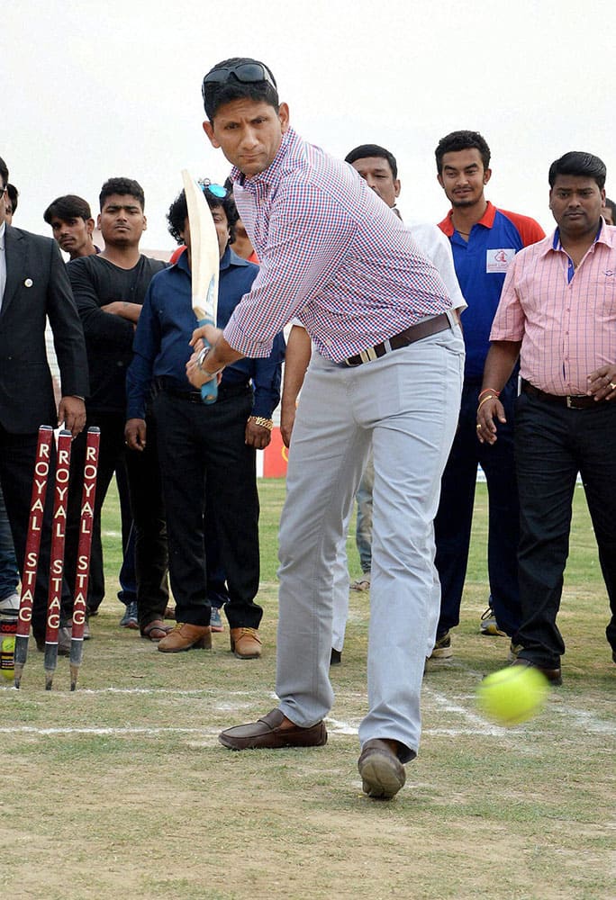 Former cricketer Venkatesh Prasad at an event in Patna.