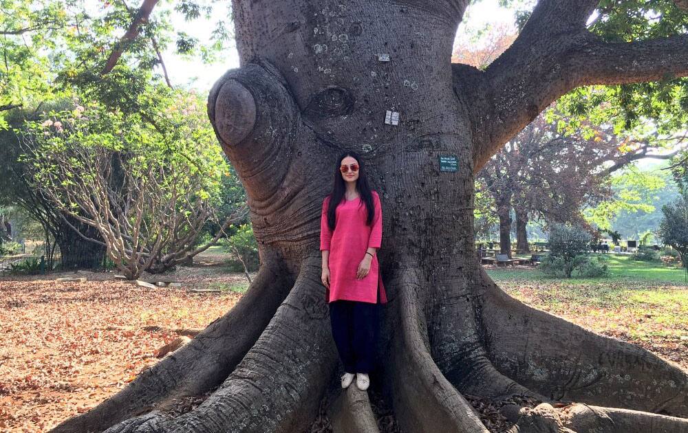Elli Avram :- Beautiful nature in #bangalore wish we can see more trees in every city...they are so important in all aspects -twitter