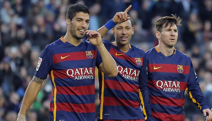 Lionel Messi bags brace in 4-0 Barcelona win as strike trio hit century