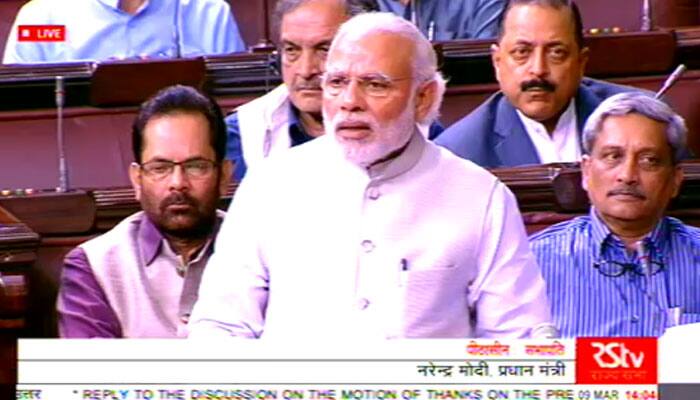WATCH: PM Narendra Modi recites Nida Fazli&#039;s &#039;Safar mein dhoop to hogi&#039; in Parliament 