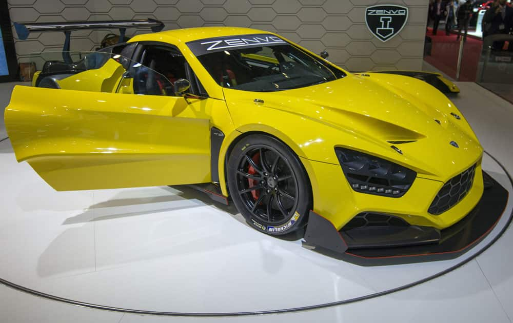 The new Zenvo TSR is presented during the second press day at the 86th International Motor Show in Geneva, Switzerland.