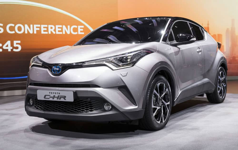 The New Toyota C-HR is presented at the 86th International Motor Show in Geneva, Switzerland.