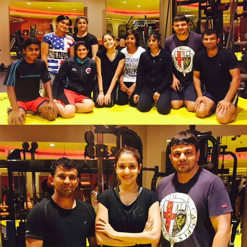 On my way to the shoot, Thank you to these amazing teachers/ pro wrestlers (1/2) Twitter@AnushkaSharma