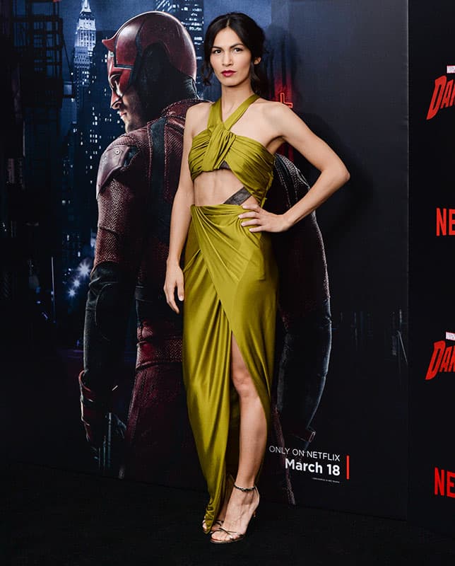 Actress Elodie Yung attends the premiere of Netflix's Original Series Marvel's 'Daredevil' Season 2 at AMC Lincoln Square, in New York.