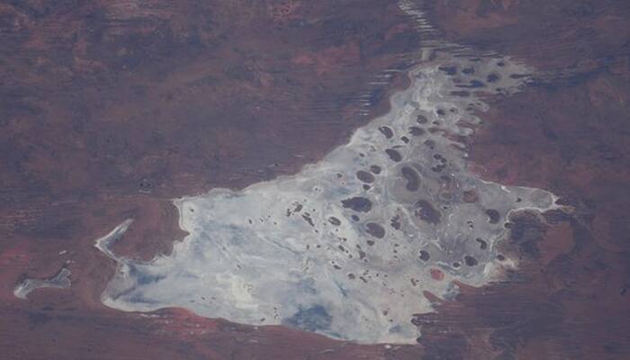 See pic: Tim Peake shares stunning view of dry lake bed in Australia from Space!