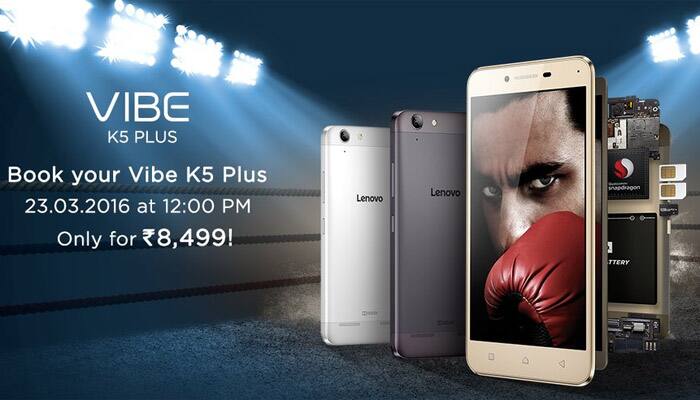 Lenovo Vibe K5 Plus launched in India at Rs 8,499; open sale to begin on March 23