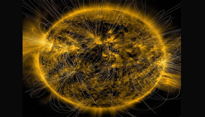 See pic: NASA illustrates mesmerizing behaviour of the sun&#039;s magnetic fields!