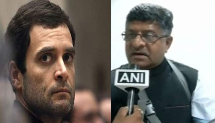 Rahul Gandhi has &#039;no knowledge&#039;, his comments are &#039;false&#039;: Ravi Shankar Prasad