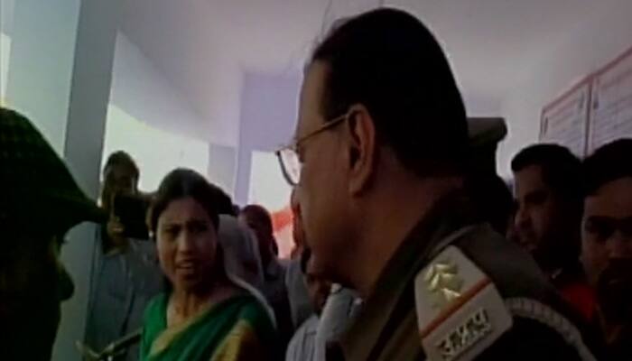 Woman SP MLA scolds UP police inspector in full public view - Watch