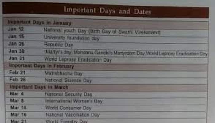 Shocker! Pakistan&#039;s Independence Day listed under important dates in Indian University&#039;s 2016 diary