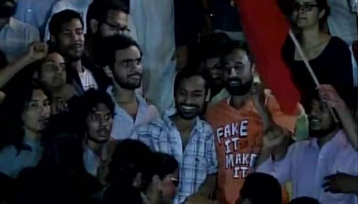 Freed Umar Khalid gets rousing welcome at JNU, says proud to be booked under sedition law