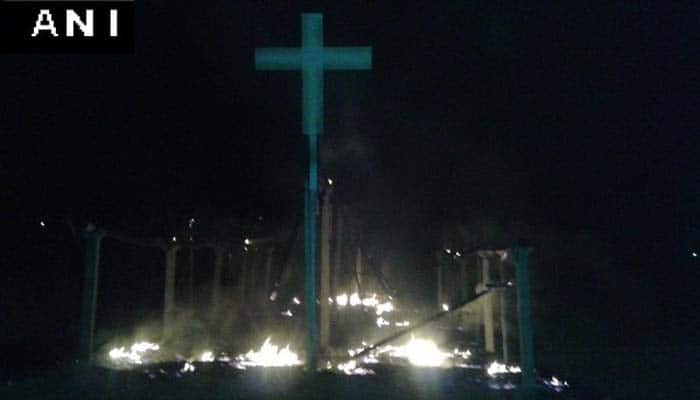 Makeshift prayer hall of Christian community burnt down in Nizamabad