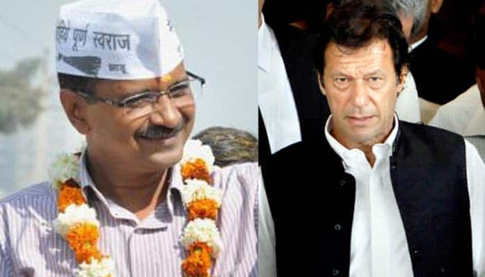 Delhi CM Arvind Kejriwal meets former Pak cricketer Imran Khan, talks politics