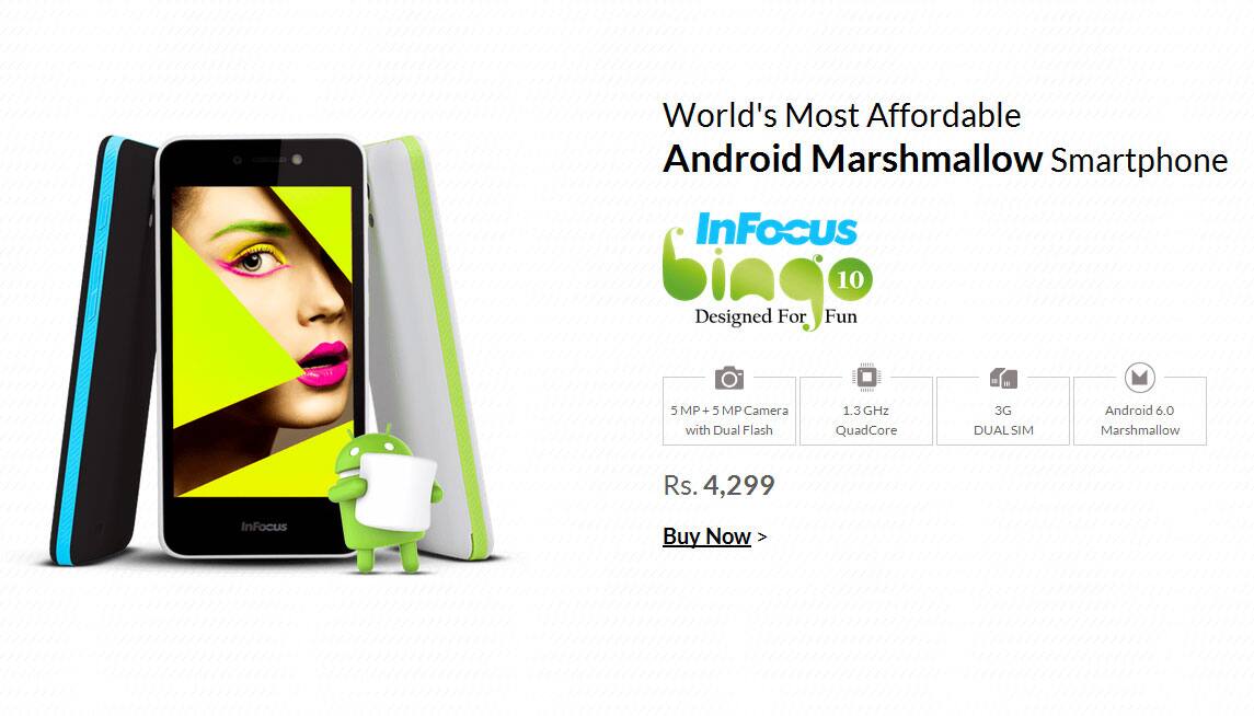 World&#039;s most affordable Android Marshmallow smartphone launched at Rs 4,299