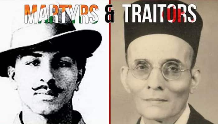 Congress calls Savarkar &#039;traitor&#039; as it hails Bhagat Singh&#039;s martyrdom