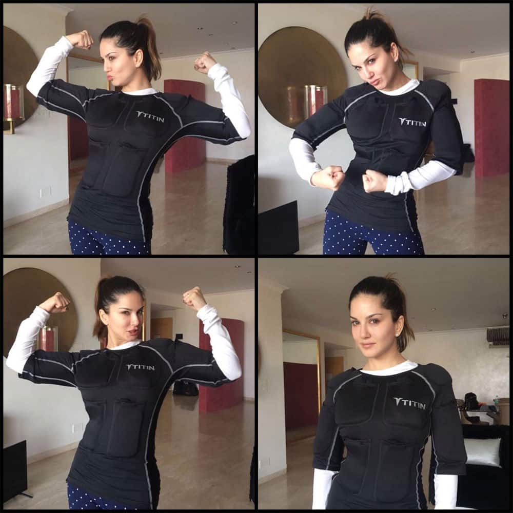 Sunny Leone ‏:- I survived @TITINtech training with master @prashantsixpack lol madness on a different level!! -twitter