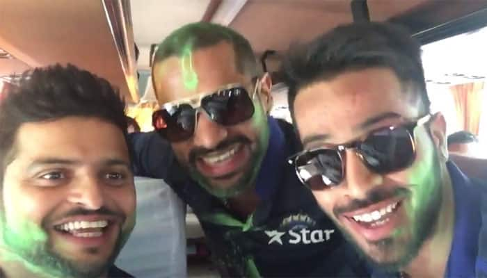 WATCH: Team India stars channel their inner Amitabh Bachchan during Holi celebrations