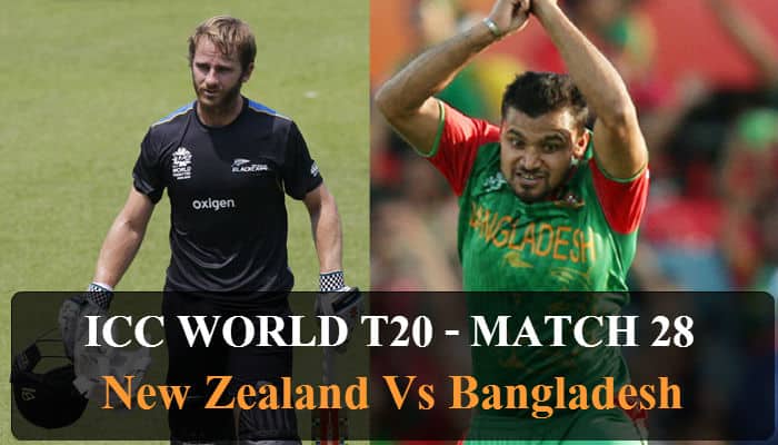 ICC World T20: Bangladesh vs New Zealand, Match 28 - As it happened...