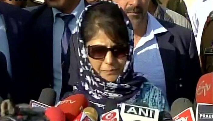 PDP, BJP stake claim to form J&amp;K govt; Mehbooba says state&#039;s peace, development will be only agenda