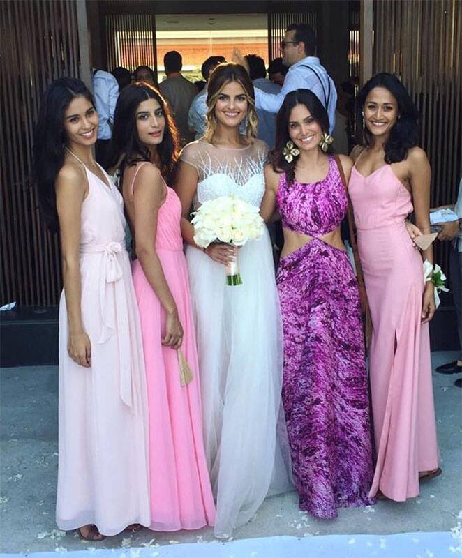 And here she is #mostbeautifulbride @lizagoldenreal Tons of love and happiness to you! Instagram/brunaabdullah