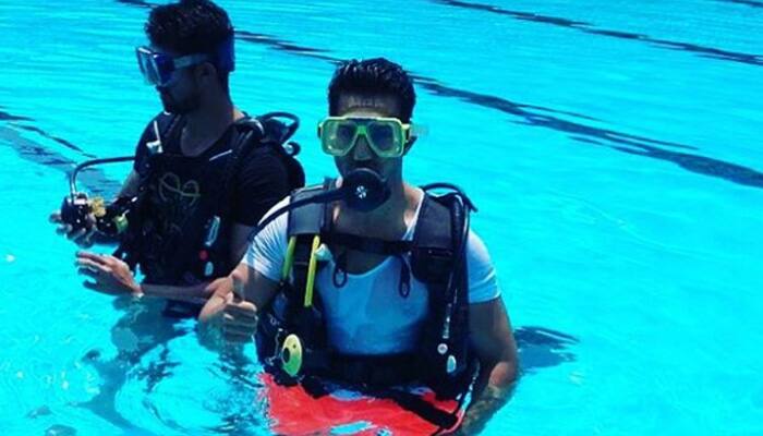 Varun Dhawan spotted doing an underwater shoot for &#039;Dishoom&#039; –See pics 