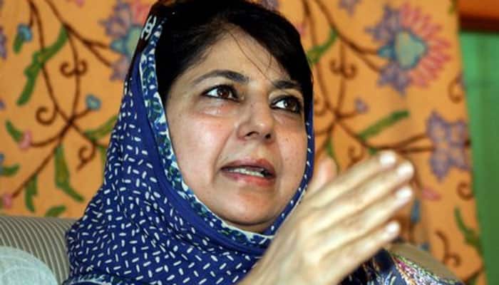 Mehbooba to take J&amp;K CM&#039;s chair today, BJP slams Cong for boycotting swearing-in ceremony