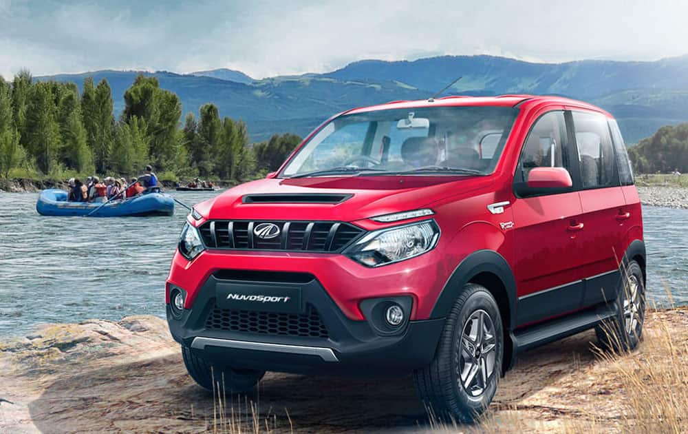 Mahindra NuvoSport Front Side View