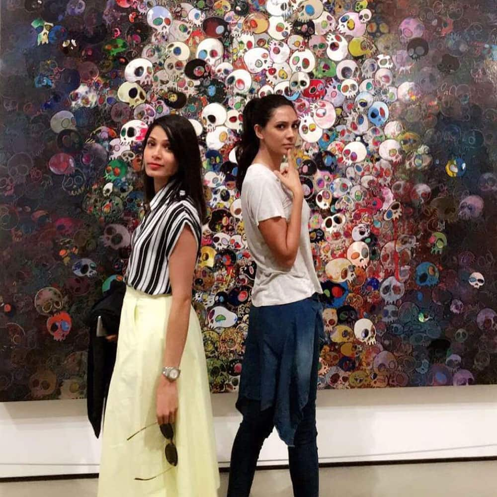 Preeti Desai ‏:- Soaking in some art #thebroad #sundayfunday #twolittleindians @ Broad Contemporary Art Museum -instagram