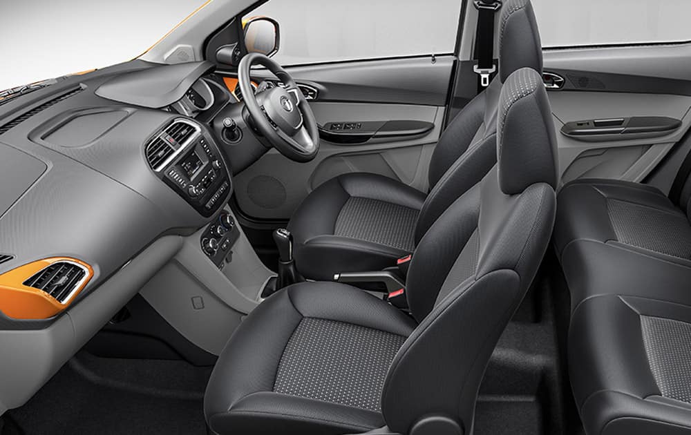 scooped out front seat backs for more leg room. (Pic courtesy: http://madeofgreat.tatamotors.com/tiago/)