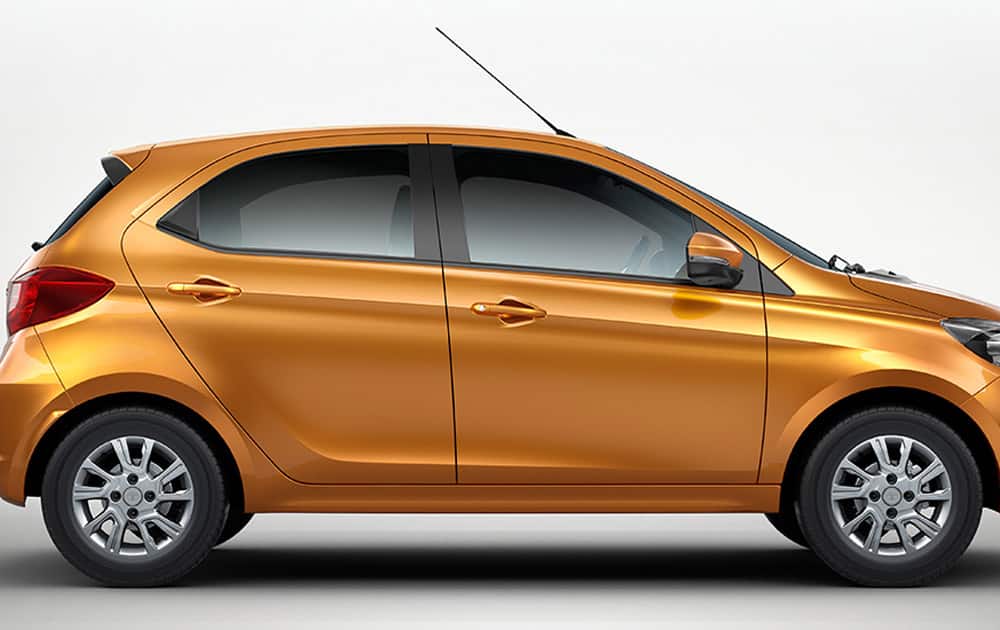 Tata Motors launched its much awaited hatchback 'Tiago' in India at a starting price of Rs 3.2 lakh.