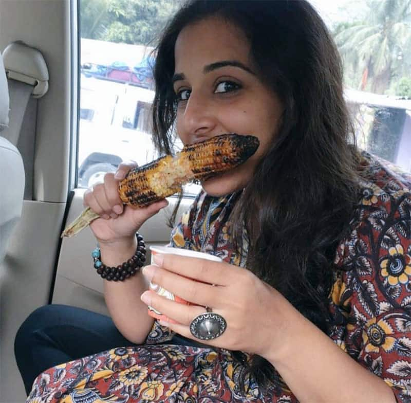 @vidya_balan having chai & bhatta on her way back home after finishing the first schedule of #Kahaani2 in Kalimpong.  -twitter