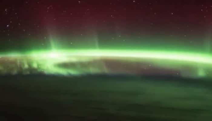 Watch: Breathtaking view of &#039;Aurora Australis&#039; from space!