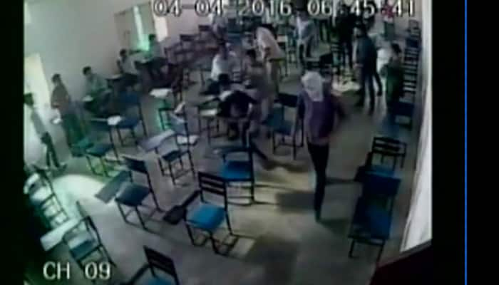 UP shocker: Unidentified men beat student inside classroom in Shamli – Watch