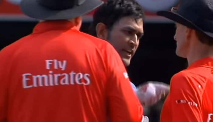 WATCH: Shocking! Angry MS Dhoni argues with umpire after decision overturned!