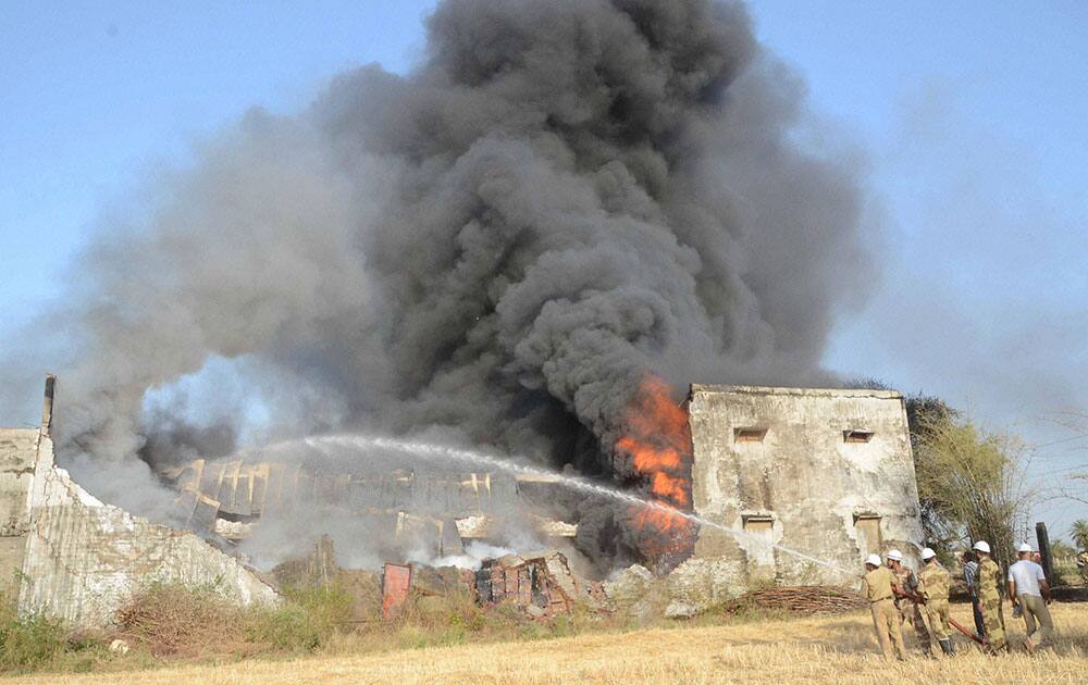 A massive fire broke out in a incense stick factory at Lambakedha near Bhopal.