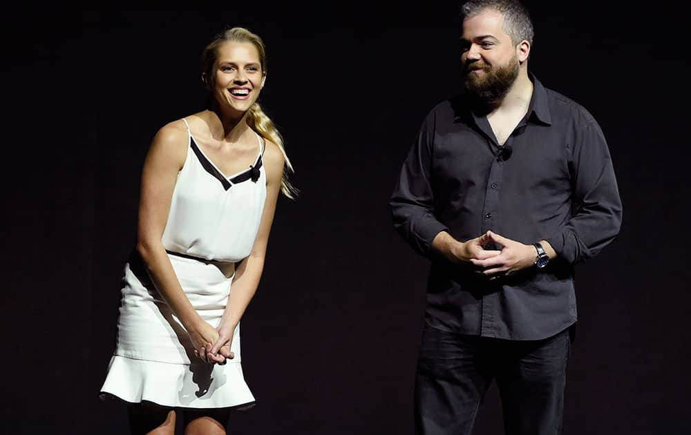 Teresa Palmer, left, a cast member in the upcoming film 