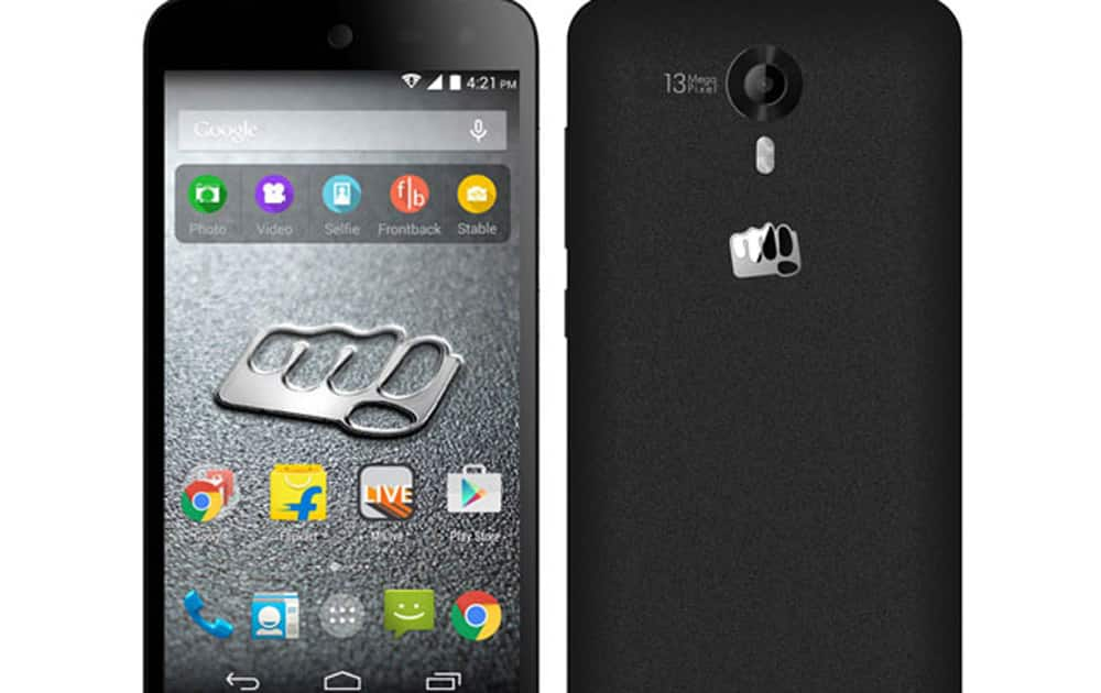 Micromax Canvas Nitro 4G with 5 inch screen, 2 GB RAM, 1.4 GHz Octa Core Processor available on Snapdeal at Rs 9,115.