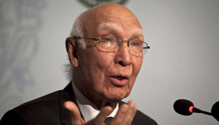 Sartaj Aziz to visit UK tomorrow to attend strategic dialogue