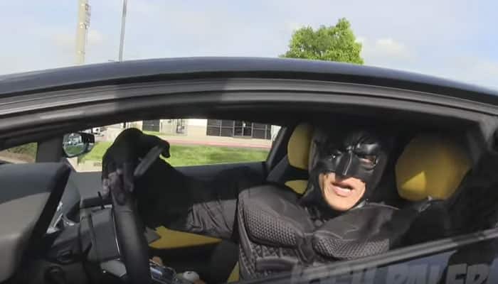 What happens when your Uber driver comes to pick you in a Batman suit – Watch this viral video