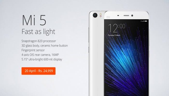 Xiaomi Mi 5, Redmi Note 3 next flash sale to begin today